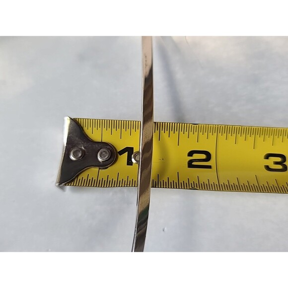 925 Sterling Silver V Collar Shaped Statement Necklace Vintage - Picture 9 of 10